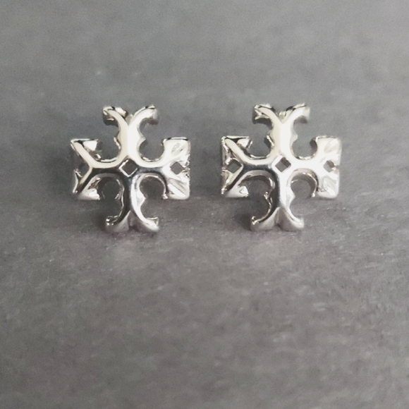 Tory Burch Silver Stud Earrings - Picture 1 of 6